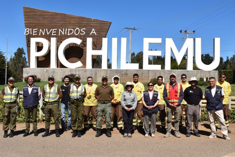 Exitosa jornada de fiscalización y prevención forestal en el acceso a Pichilemu.